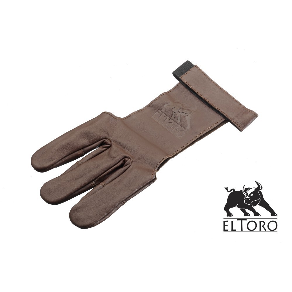 Schiesshandschuh Leder braun